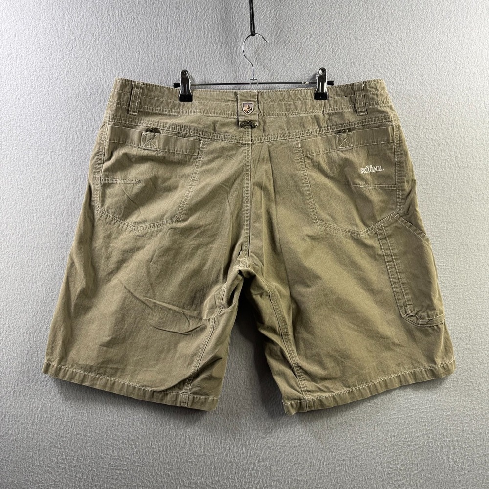 Kuhl Shorts Mens 40 Beige Cargo Cotton Nylon Blend Outdoor Work Hiking Camping - Picture 6 of 16